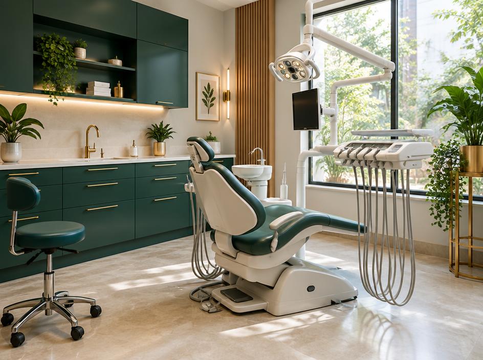 Illustrative modern dental treatment room
