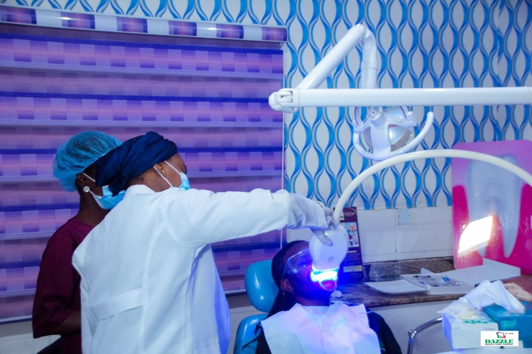 Close-up of a bright, healthy smile after professional teeth whitening